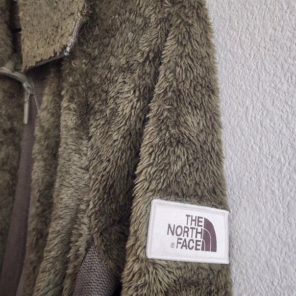 North Face Jacket Womens Small Furry Full Zip High Pile Sherpa Fleece Winter - Picture 4 of 13